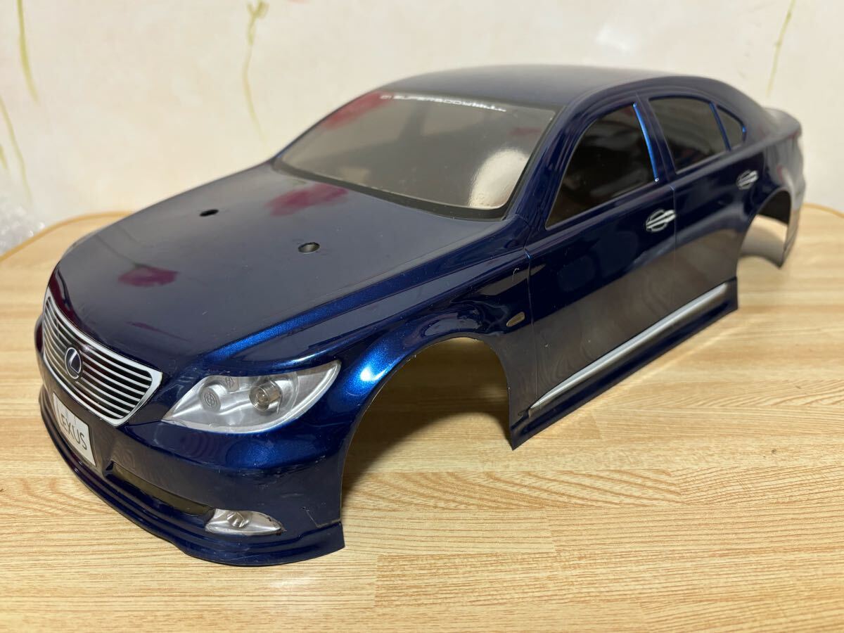 送料無料 1/10 ABC HOBBY レクサス LS460 LS600h ダークブルー LED付き