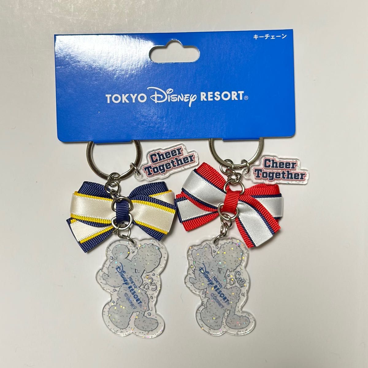 新品タグ付き ディズニー ミッキー ミニー キーチェーン ペアセット