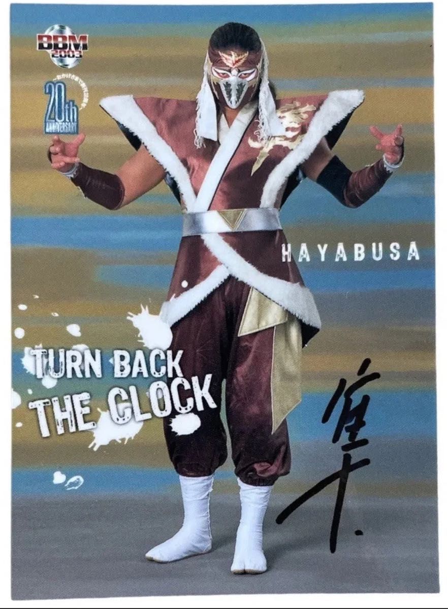 2003 BBM ハヤブサ 直筆サインカード 120枚限定 FMW ECW 新日本