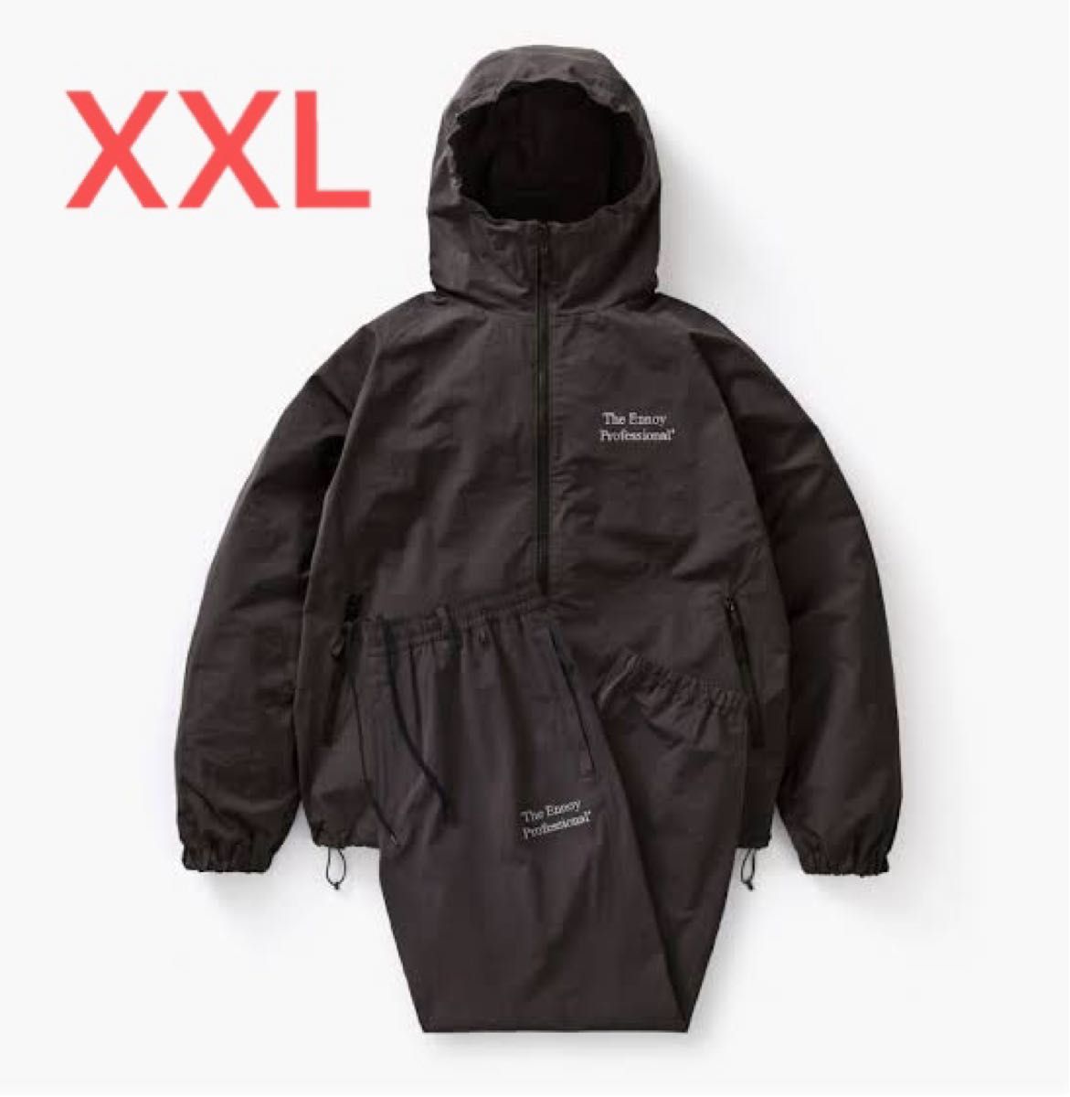 ENNOY PROFESSIONAL CPN HOODIE SET UP (BLACK × WHITE) エンノイ XXL