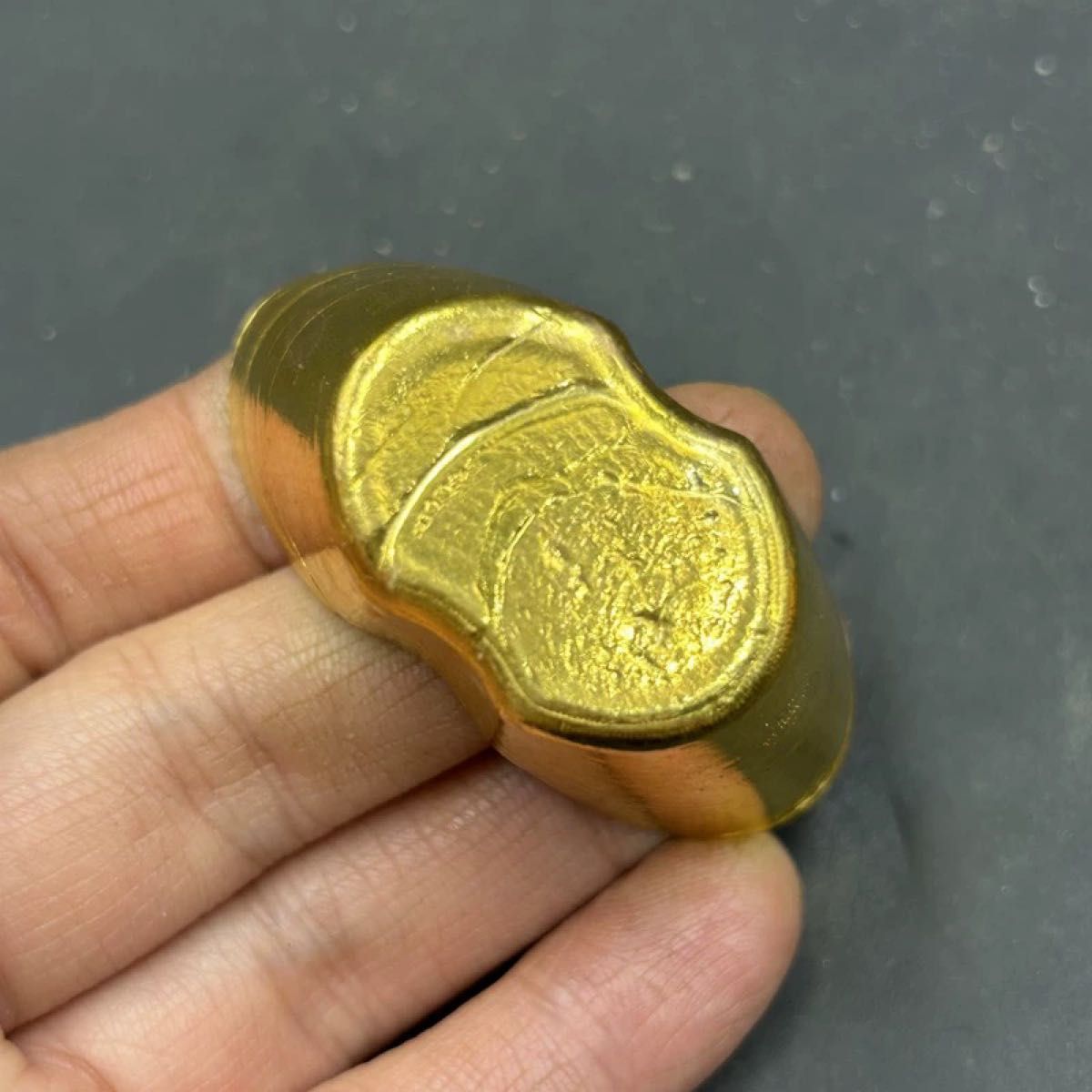 希少 極美品 中国 大清 康熙八年 十分金 元寶 金錠 金塊 海外金貨 骨董
