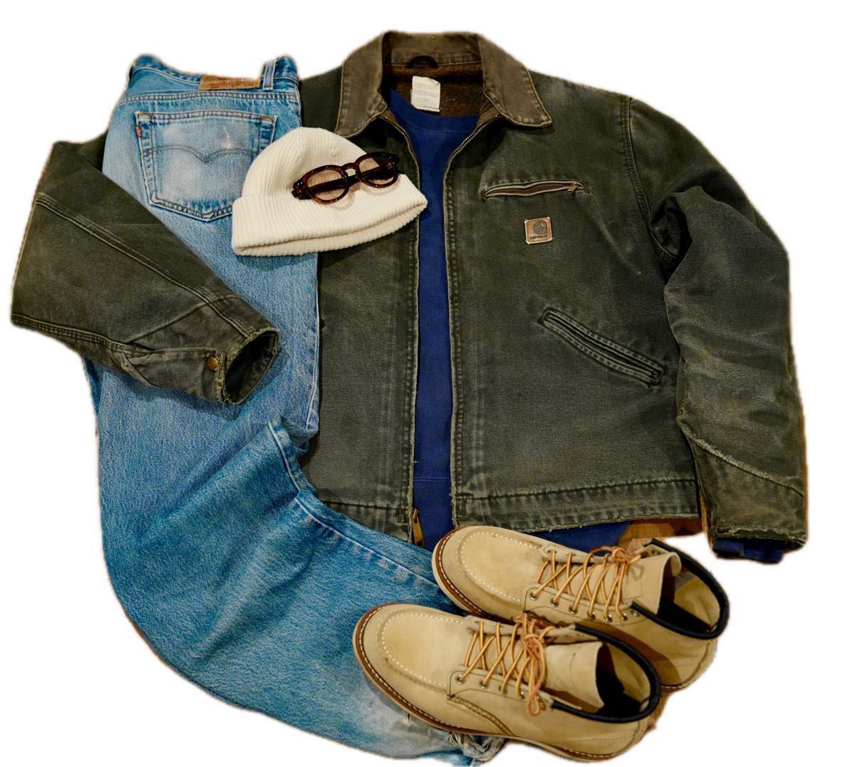 USA製 00s ビンテージ デトロイトジャケット J97 MOS Carhartt