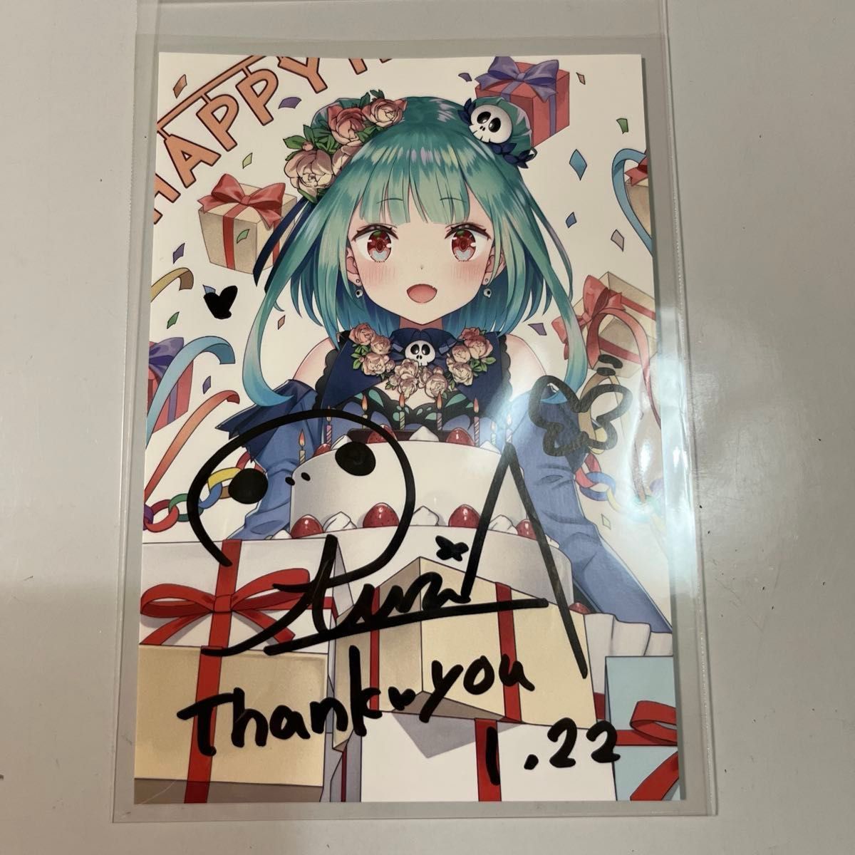 即日発送 】《希少・美品》潤羽るしあ【 直筆サイン&メッセージ入り