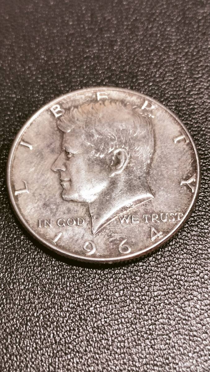 Yahoo!オークション - ケネディ 銀貨 ハーフダラー 1964年 希少価