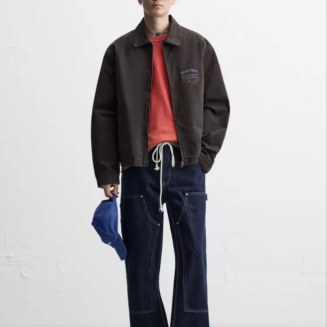 zara ザラ ポケット テクスチャー ジャケット ジャケット アウター L