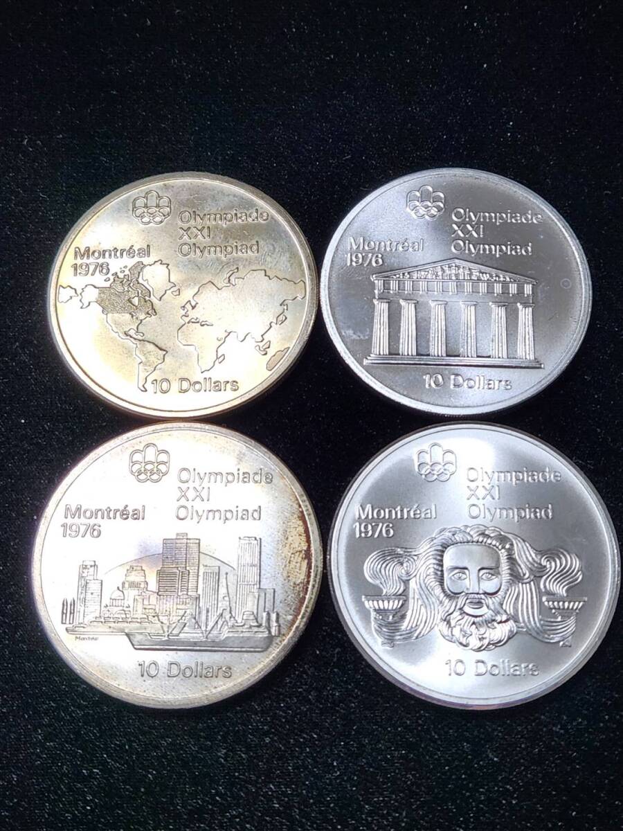 Yahoo!オークション - 4枚セット モントリオールオリンピック 記念メダ
