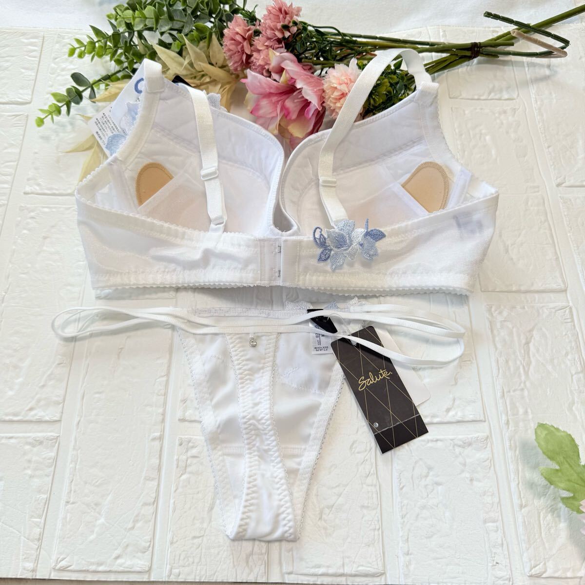 新品】wacoal サルート 75 ブラ ソングセット E75M WH ワコール salute