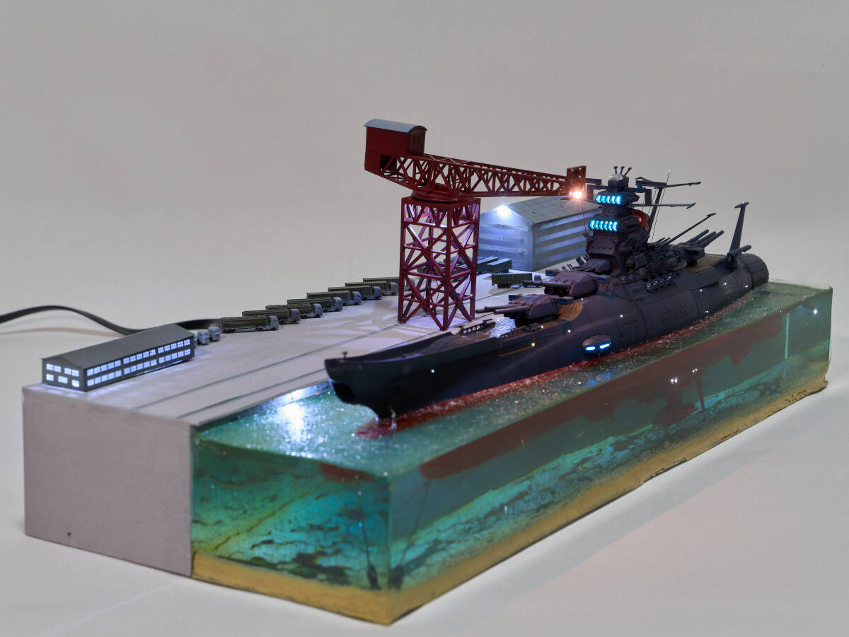 Yahoo!オークション - バンダイ 1/1000 宇宙戦艦ヤマト 塗装済み 完成