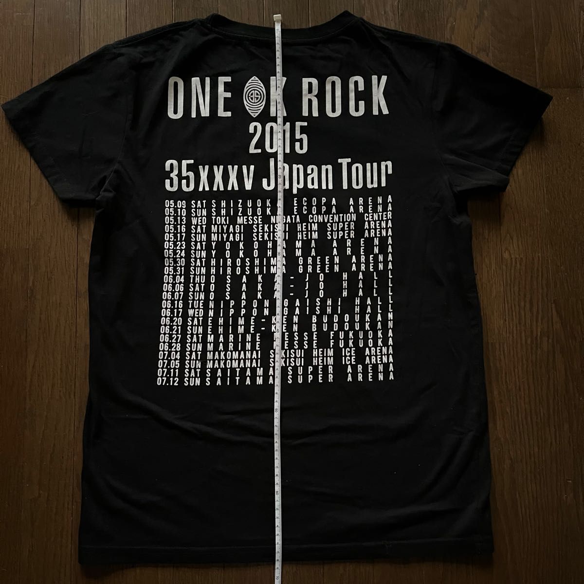 ワンオク ONE OK ROCK 35xxxv Japan Tour Tシャツ ブラック L バック