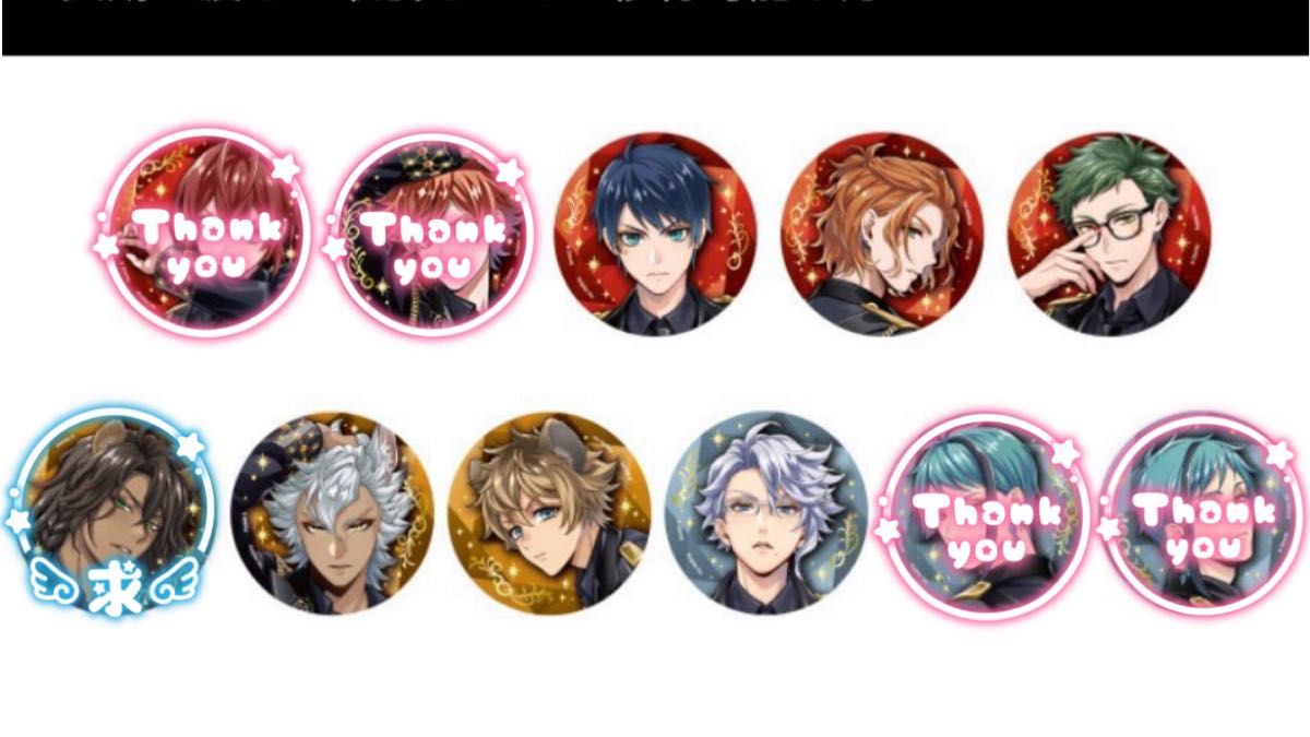 ツイステ POPUP SHOP 5周年 ブレイジングジュエル 缶バッジ