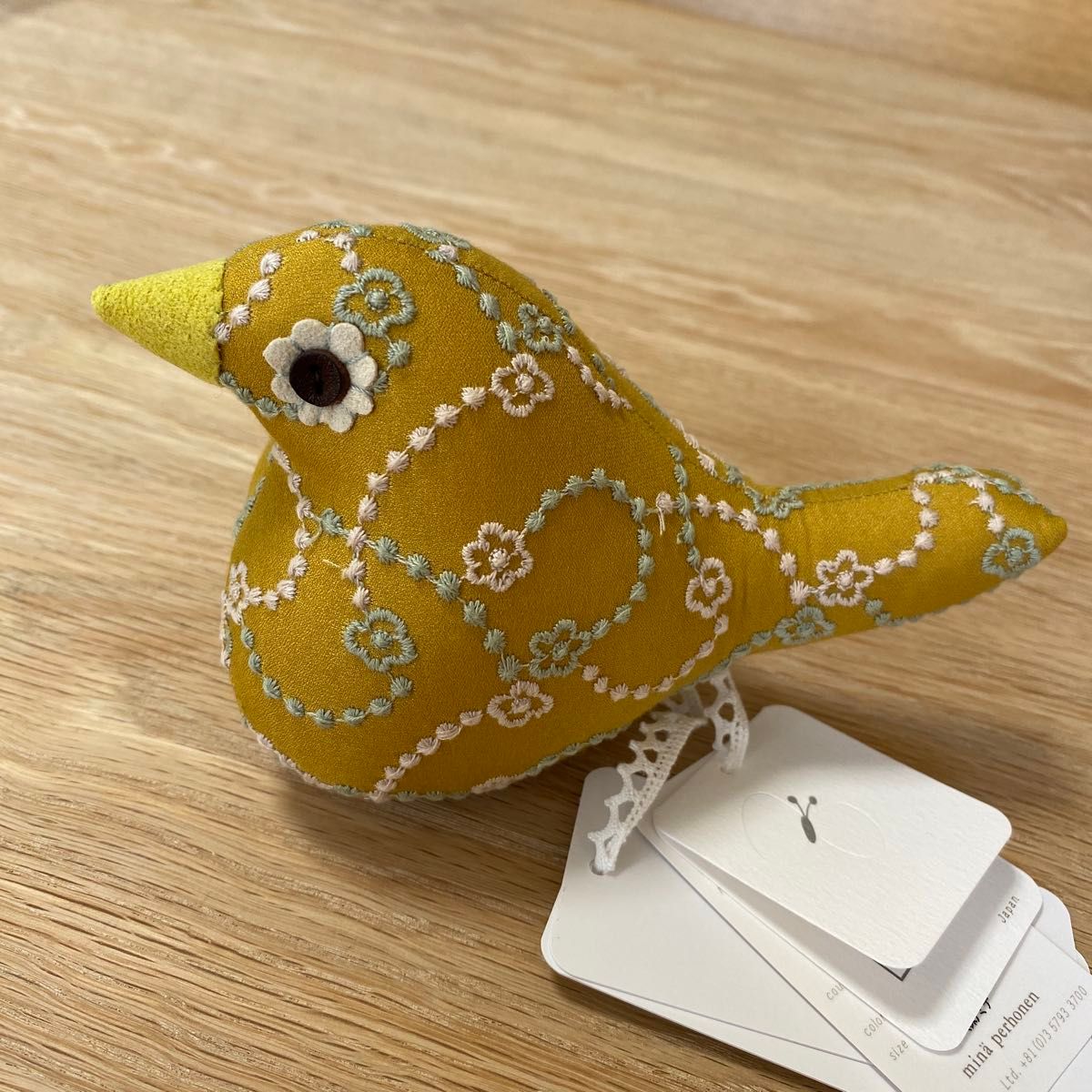 min perhonen ミナペルホネン Kotori 小鳥 コトリ flower leap mustard