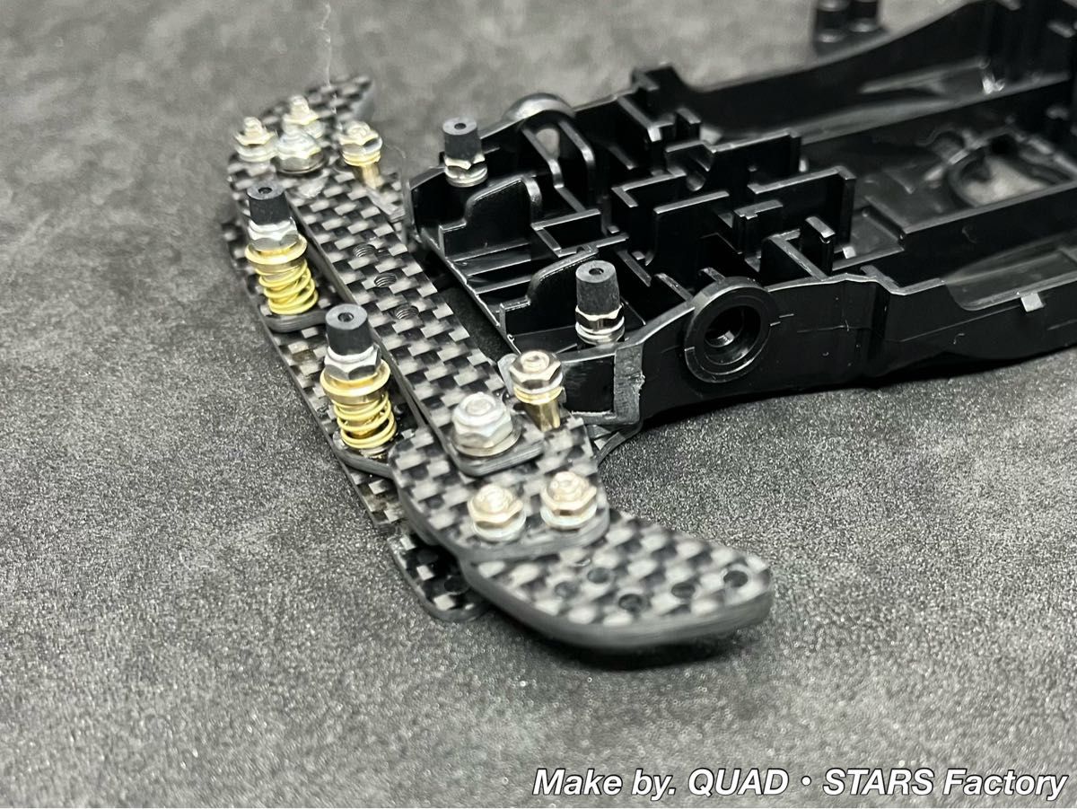 ミニ四駆・MAシャーシ用】2軸ATピボットバンパー＋ローラーステー段