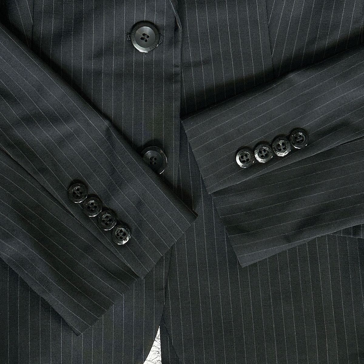 23区 オンワード樫山 レディース パンツスーツ ストライプ オフィス