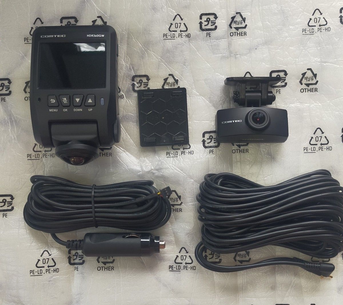 COMTEC コムテック HDR361GW 前後カメラ ドライブレコーダー セット