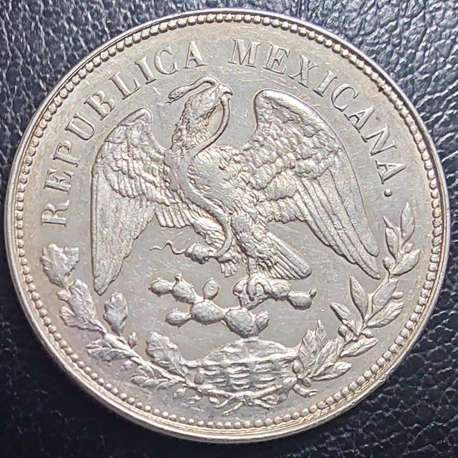 1902年 メキシコ銀貨 1ペソ UN PESO 自由の帽子 リバティキャップ銀貨