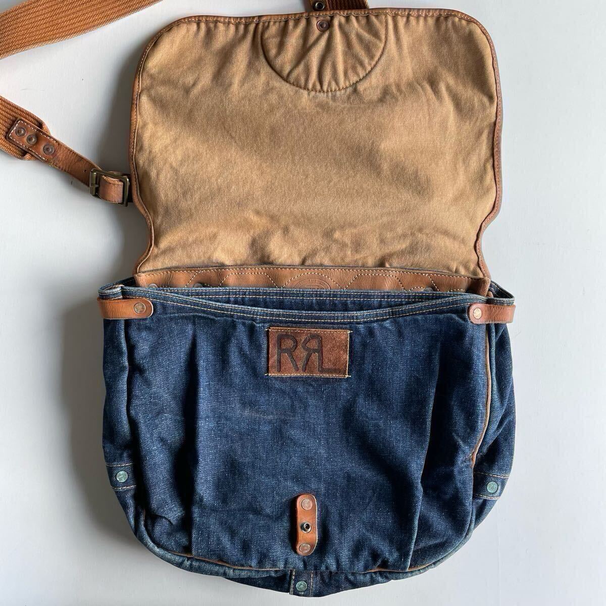 RRL “Denim Mail Bag” デニム コーンデニム メッセンジャー メール