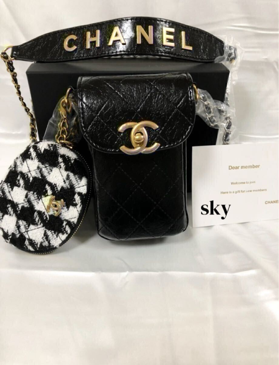 新品 シャネル ノベルティ CHANEL ショルダーバッグ スマホポーチ ミニ