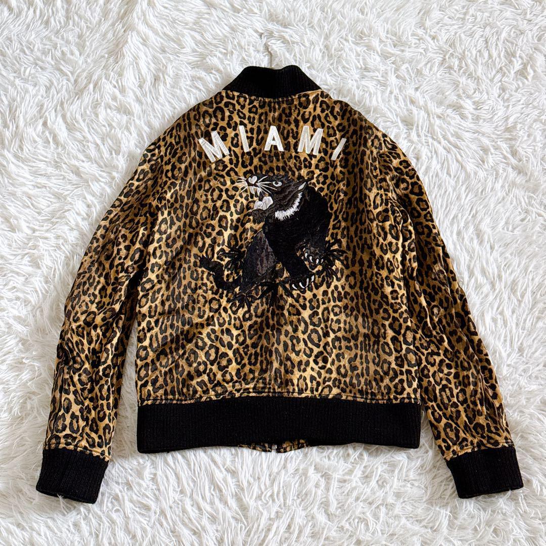 ビッグ刺繍 WACKO MARIA ワコマリア サテン スカジャン 背面虎刺繍入り