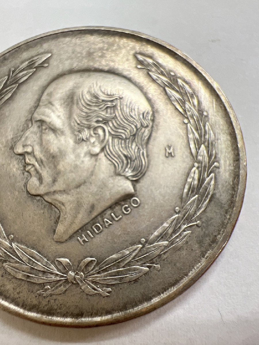 1953年 メキシコ 5ペソ銀貨 品位72% 1953年メキシコ5ペソ銀貨。 メキシコ旧