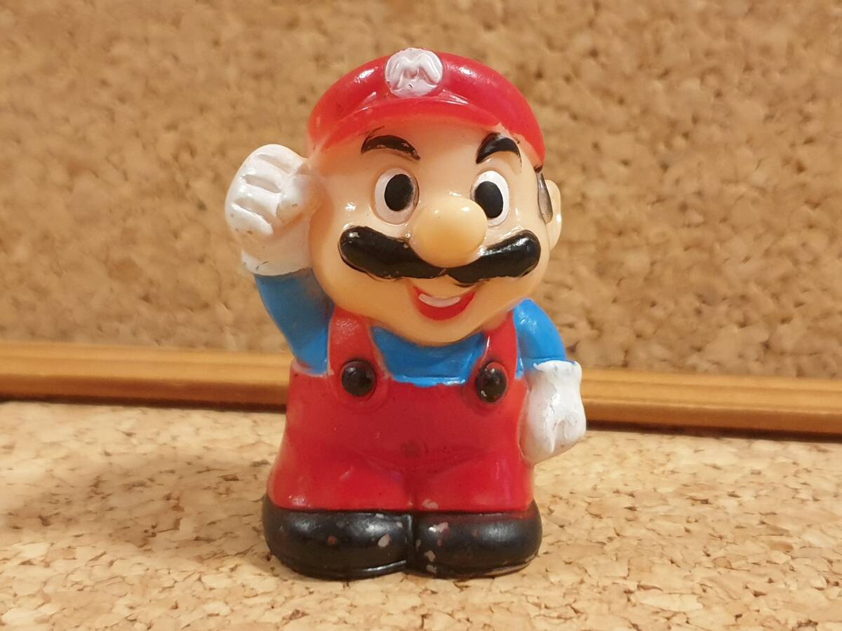 タカハシ マリオ ソフビ 指人形 ファミコン 当時物 任天堂 スーパー