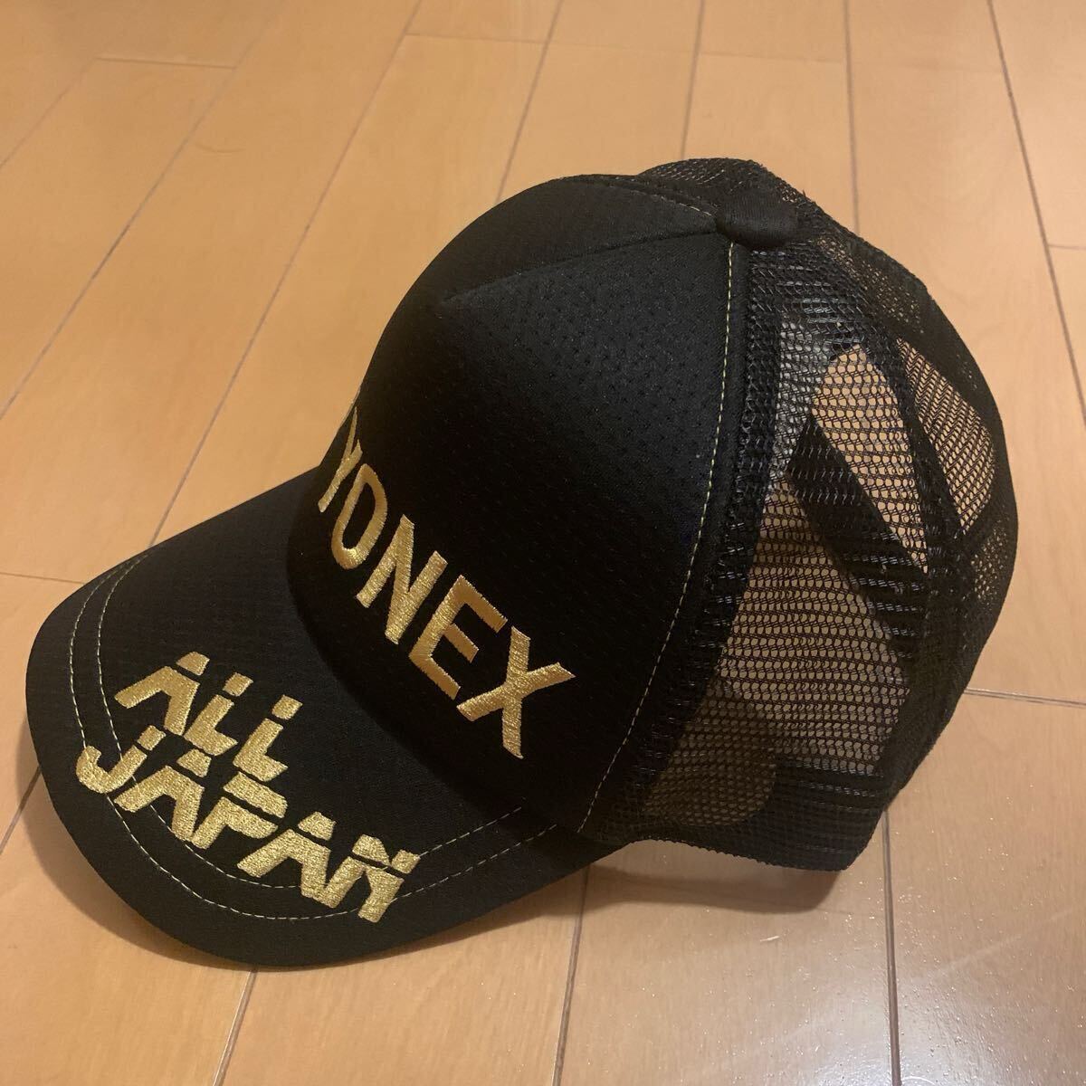 新品】 送料無料ALLJAPAN限定 黒金ブラックゴールド帽子ユニメッシュ