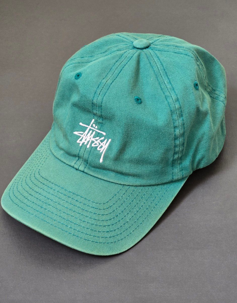 Stussy ターコイズ ロゴ刺繍キャップ｜Yahoo!フリマ（旧PayPayフリマ）