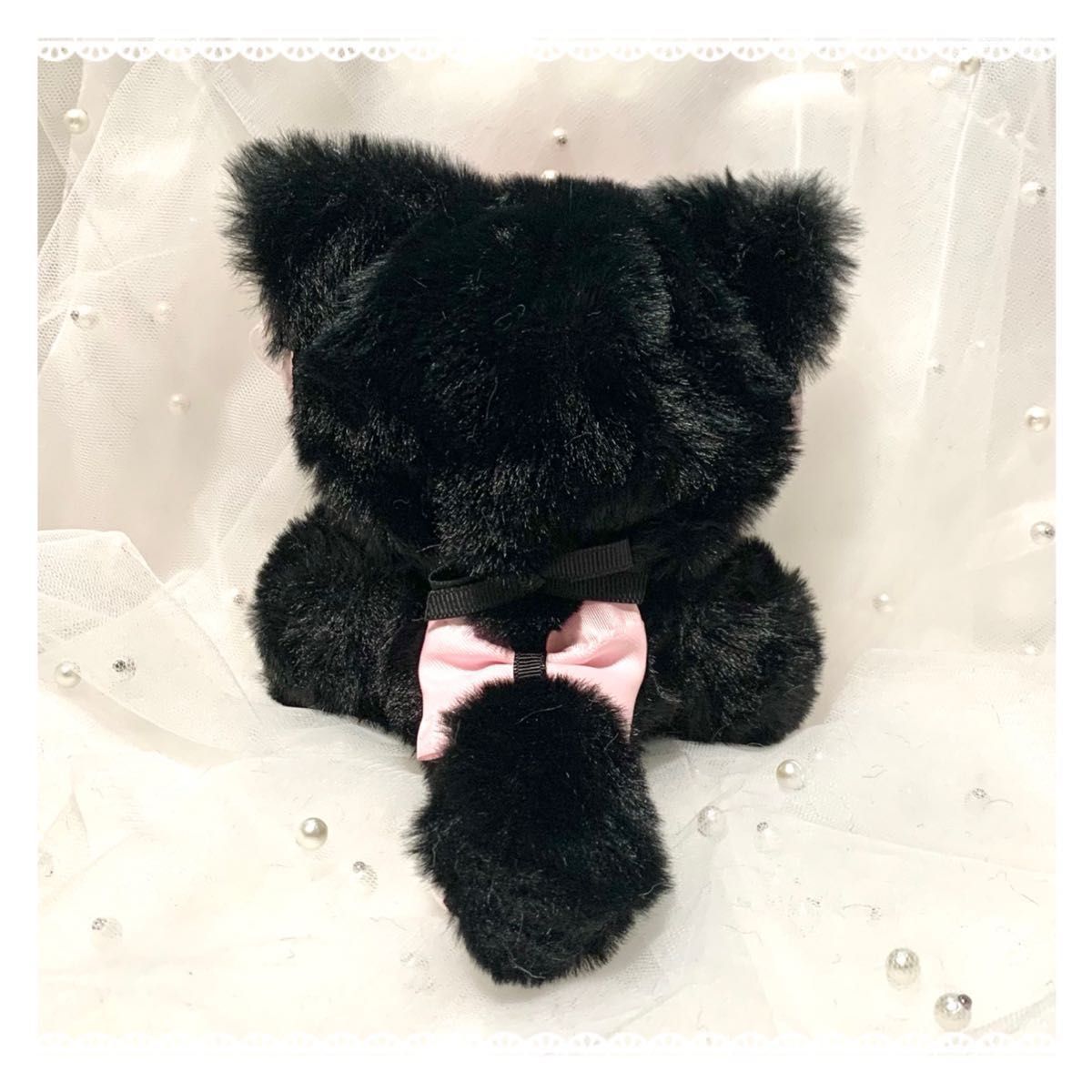 おすわりぬい服 ぬい服 着ぐるみ ちびぐるみ 黒×ピンク｛O20｝｜Yahoo