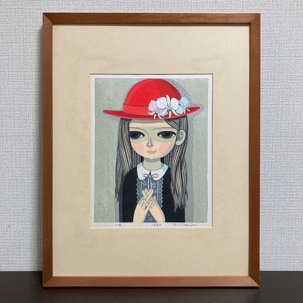 真作保証】池田修三「一月」1982年 木版画 版画 絵画 額装｜Yahoo