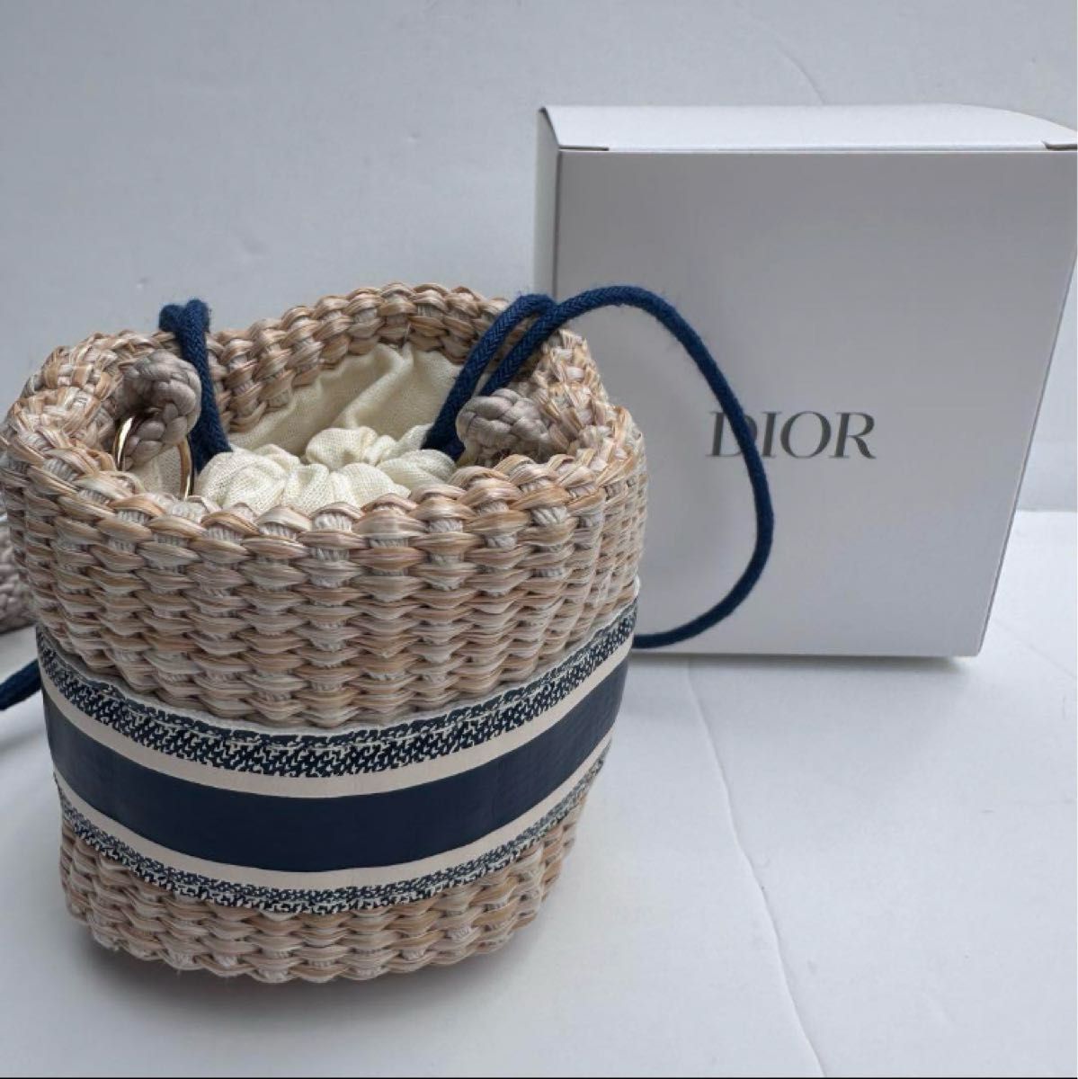 海外限定 DIOR ディオール ノベルティ ストローポーチ ミニショルダー