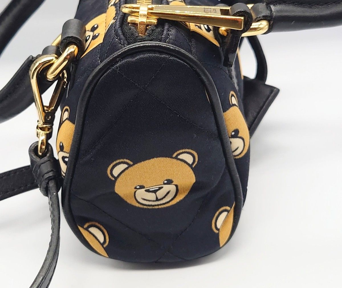 美品 MOSCHINO MILANO モスキーノ ベア ミニボストンバッグ ポーチ