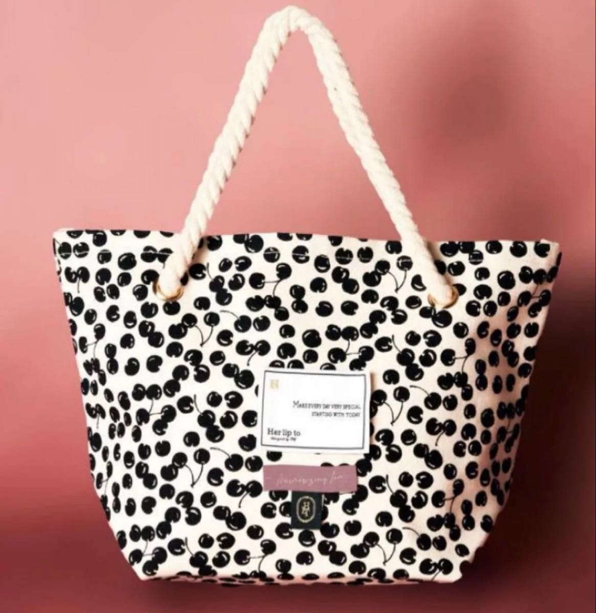 Herlipto HLT Cherry Tote チェリートートバッグ ブラック｜Yahoo