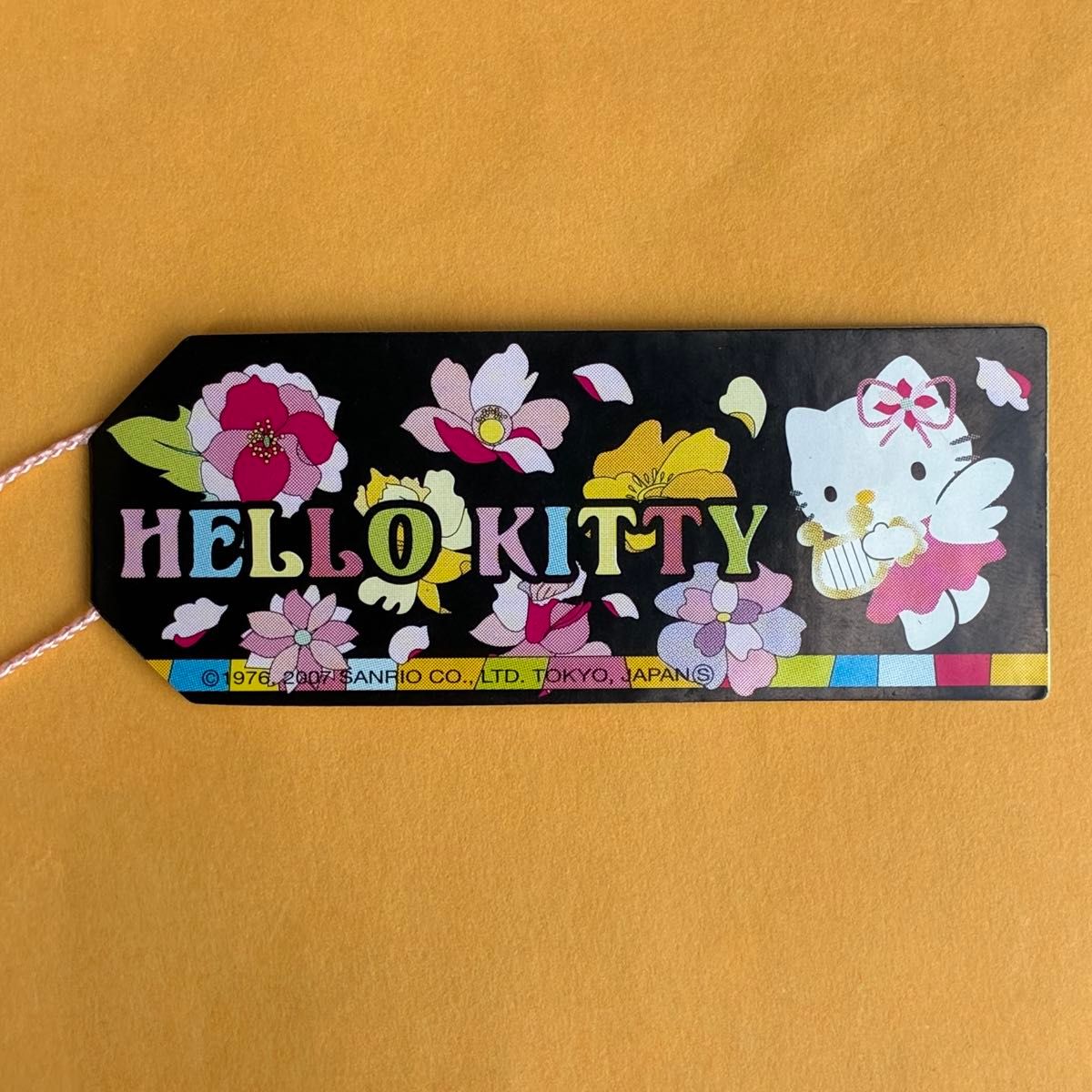 美品 超激レア 花とエンジェルKT ストラップ 根付け ハローキティ