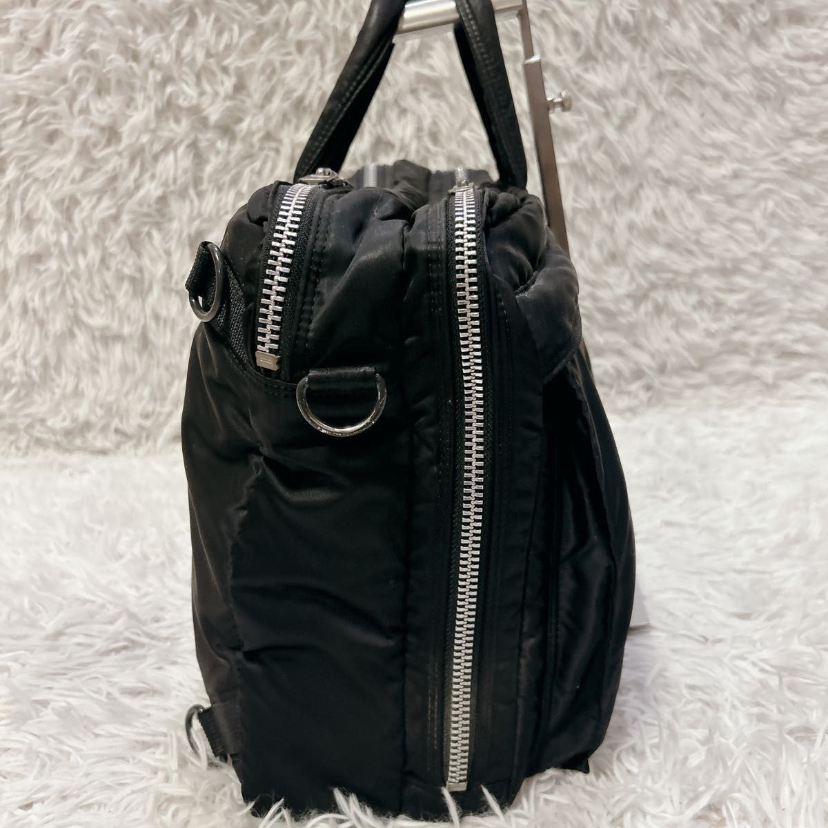 ポーター タンカー 二層 ブリーフケース 3way ブラック ビジネスバッグ