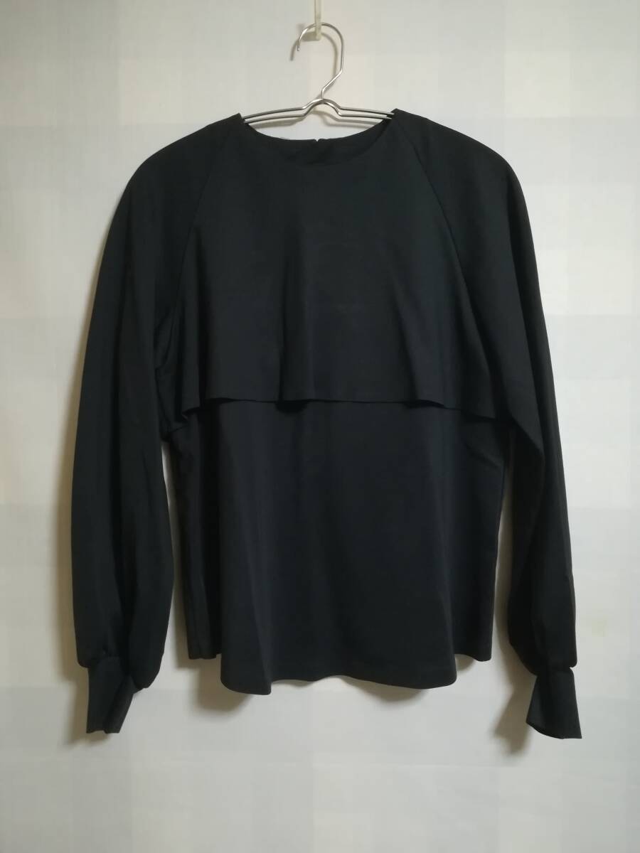 ANAYI コンパクトポンチラグラン プルオーバー カットソー 黒 サイズ38