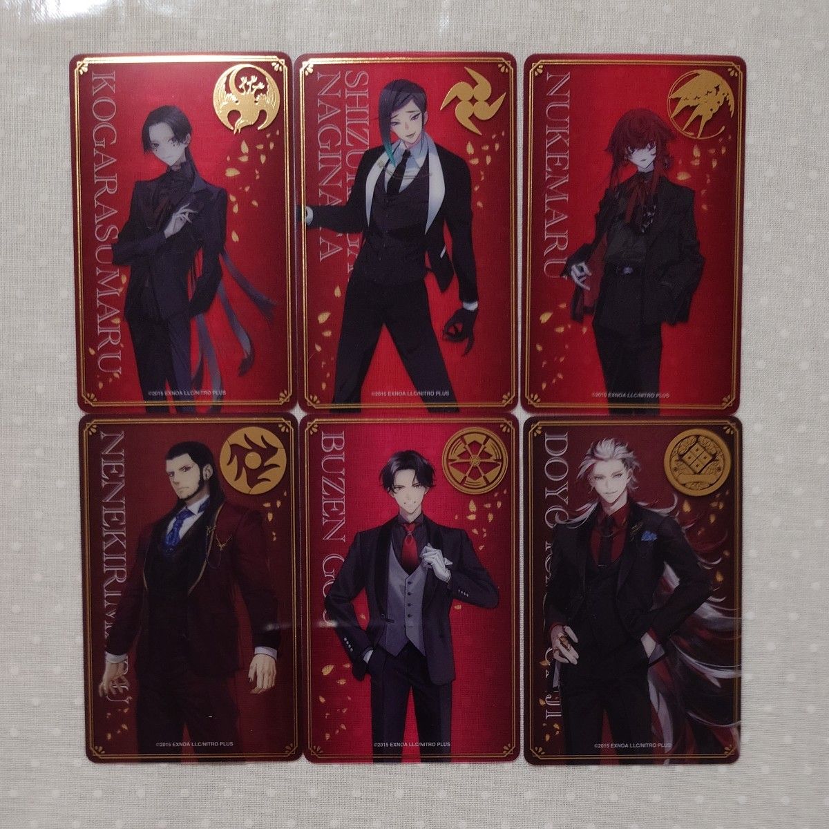 刀剣乱舞 大本丸博 2025 祝装箔押しクリアカード 小烏丸 静形 抜丸