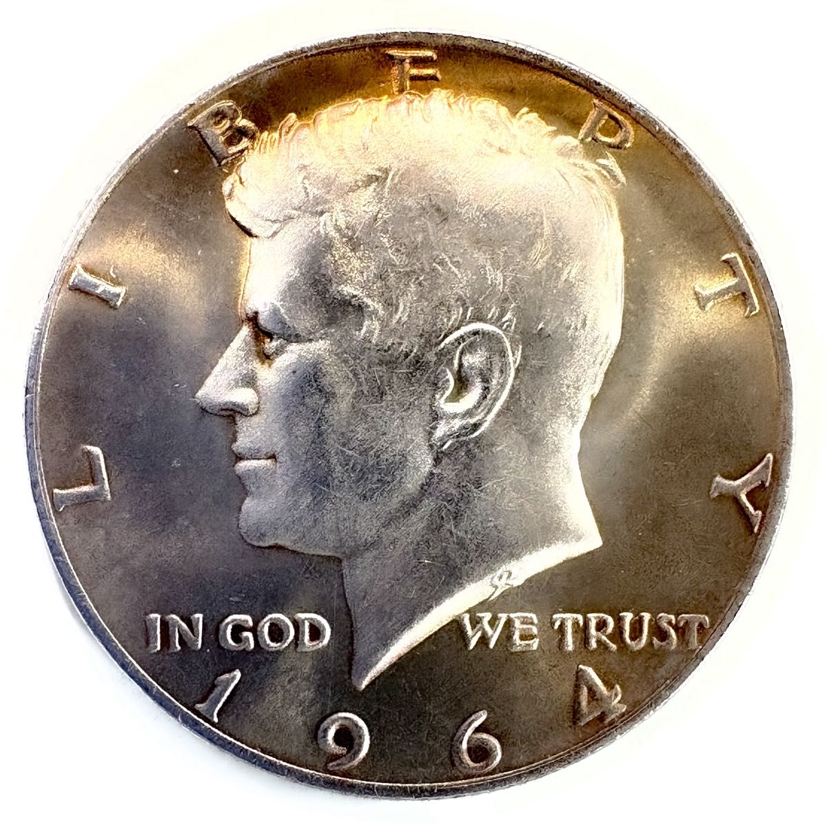 ケネディ ハーフダラー 銀貨 1964年 トーン加工 JFK レプリカコイン