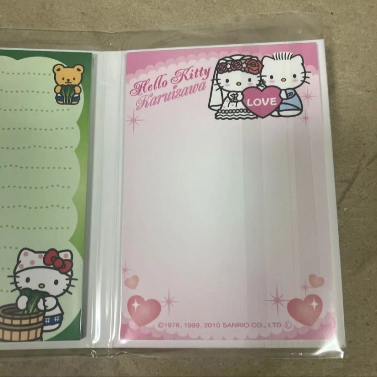 ハローキティ パタパタメモ帳 信州限定 ウエディング フェアリー ご