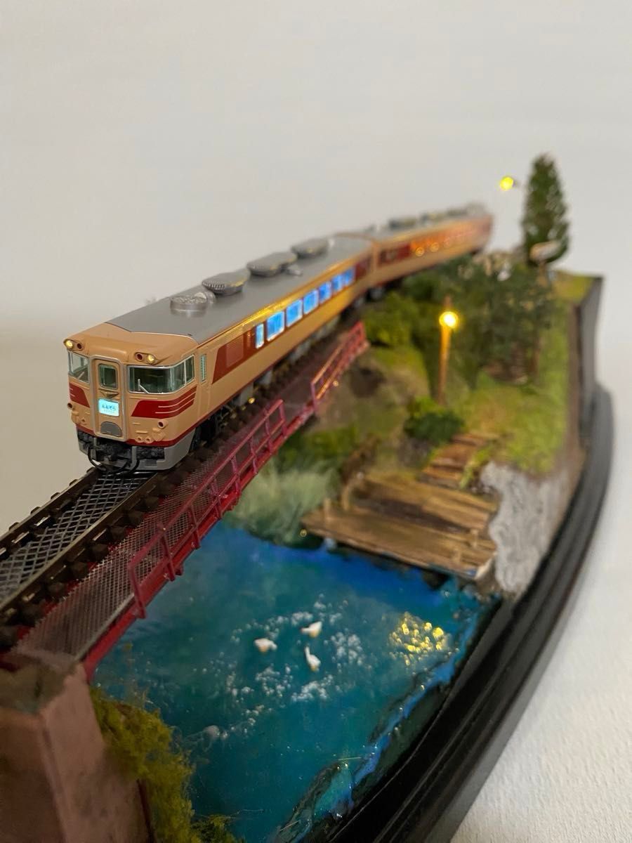Nゲージ 鉄道 ジオラマ 模型 ガーター橋 LED照明付き｜Yahoo!フリマ