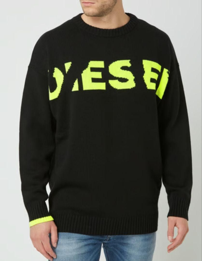 DIESEL ディーゼル K-LOGOXNEW KNIT ロゴ ニット セーター ブラック