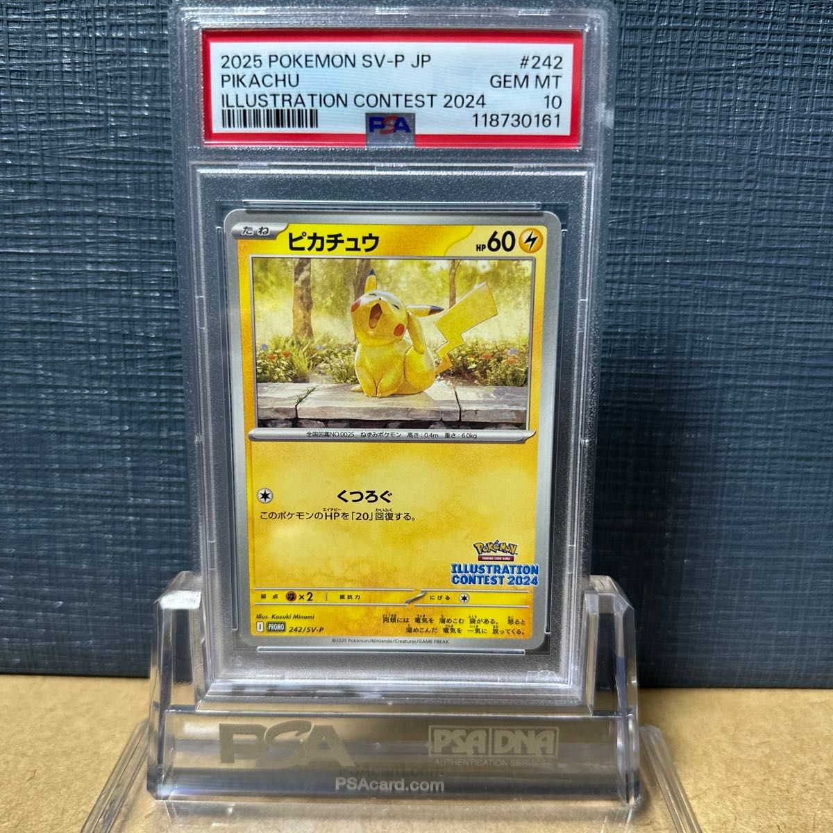 PSA10 ピカチュウ 242/SV-P イラストレーションコンテスト 2025