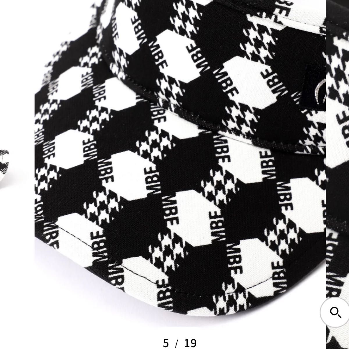 新品タグ付き マスターバニー 千鳥 ロゴ柄 ゴルフ バイザー UNISEX