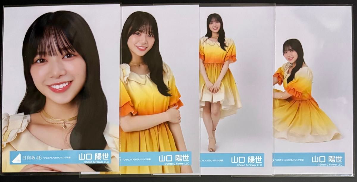 日向坂46 山口陽世 生写真「ひなたフェス2024」オレンジ衣装 コンプ