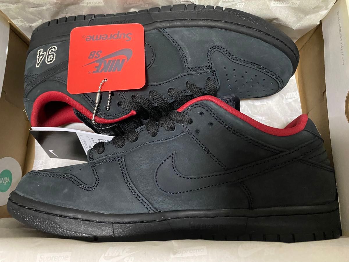 Supreme Nike SB Dunk Low Black シュプリーム ダンク ブラック US8 5