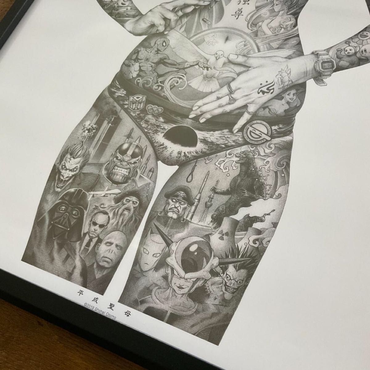 クーポン対象 大友昇平 / Shohei Otomo 「平成聖母」 A2ポスター 額装