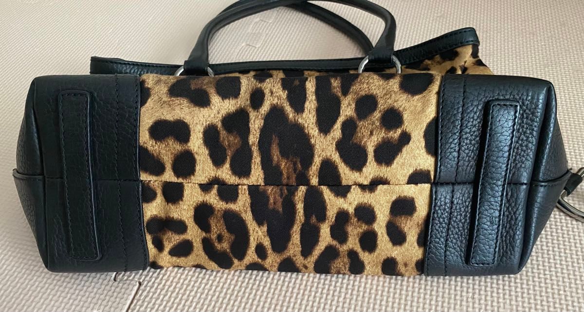 希少】【美品】DOLCE&GABBANA ドルチェ&ガッバーナ レオパード柄トート