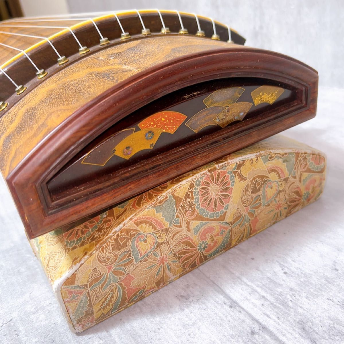 お琴 13弦 綾杉胴 くり甲 高級 和楽器 弦楽器 蒔絵｜Yahoo!フリマ（旧