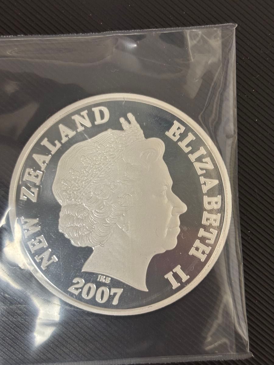 2007年 ニュージーランド銀貨 アオラキ マウント・クック エリザベスⅡ