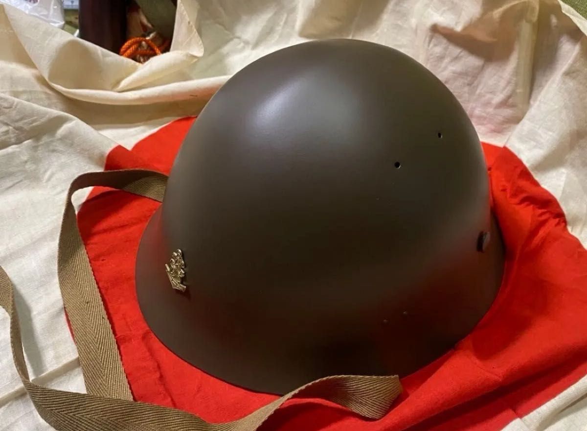 海軍陸戦隊 海軍九十式鉄帽覆と海軍90式鉄兜のセット(複製品）海軍の