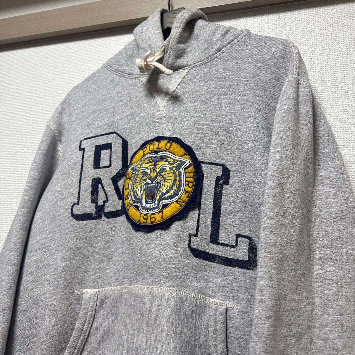 希少 現行タグ ポロラルフローレン タイガー ワッペン パーカー M