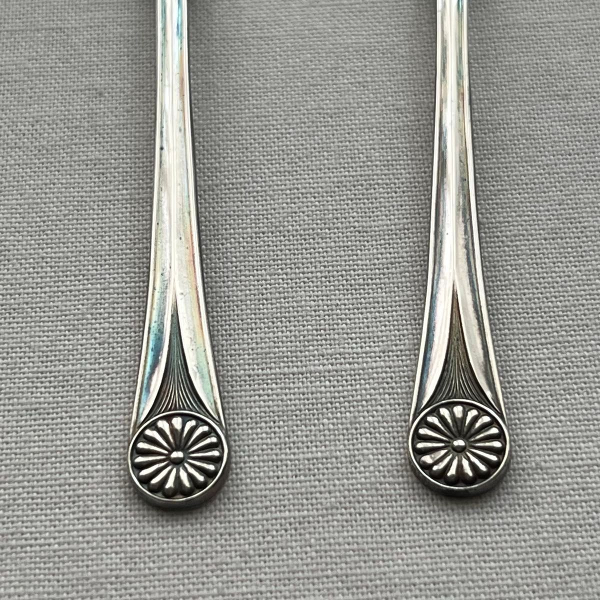 ラッキーウッド 純銀 シルバー950 コーヒースプーン 2本 silver950